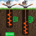 Benzininis žemės grąžtas 3,8kW + 3 grąžtai WUBER WR-GD-520 - Image 15
