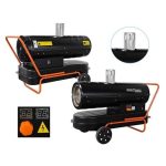 Netiesioginio degimo dyzelinis šildytuvas 40kW (su kaminu) Kraftdele KD11714 - Image 5