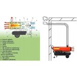 Netiesioginio degimo dyzelinis šildytuvas 40kW (su kaminu) Kraftdele KD11714 - Image 6
