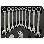 Įrankių rinkinys aliuminiame lagamine, terkšliniai raktai 188vnt. SK58288 - Image 4