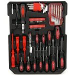 Įrankių rinkinys aliuminiame lagamine, terkšliniai raktai 188vnt. SK58288 - Image 6