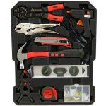 Įrankių rinkinys aliuminiame lagamine, terkšliniai raktai 188vnt. SK58288 - Image 7