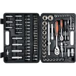 Galvučių ir raktų komplektas 94 vnt. 1/4" + 1/2" 58687 - Image 2