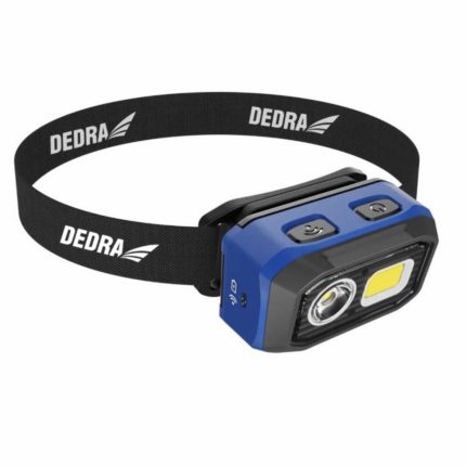 Žibintuvėlis ant galvos Dedra L1015, 500lm, 1000mAh/ 3xAAA baterija