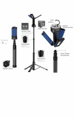 LED sulankstoma daugiafunkcinė lempa 4500lm, trikojis, dviejų spalvų, DEDRA L1069 - Image 4