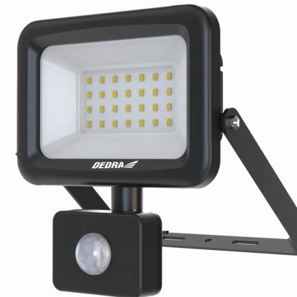 SLIM sieninis šviestuvas 30W SMD LED judesio detektorius, 2700lm, IP44, DEDRA L1093-3