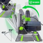 Įgilinamas diskinis pjūklas su liniuote 2400W WUBER W57204 - Image 17
