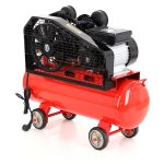 Tepalinis diržinis oro kompresorius 50L 2,8kW / 8bar, 2 stūmokliai 220V – Kraft&Dele KD403 - Image 4