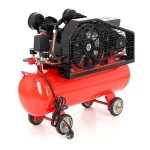 Tepalinis diržinis oro kompresorius 50L 2,8kW / 8bar, 2 stūmokliai 220V – Kraft&Dele KD403 - Image 5