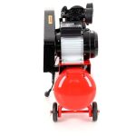 Tepalinis diržinis oro kompresorius 50L 2,8kW / 8bar, 2 stūmokliai 220V – Kraft&Dele KD403 - Image 6