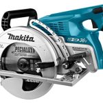 Makita DRS780Z akumuliatorinis diskinis pjūklas (2X18V LI-ION BE AKUMULIATORIŲ IR KROVIKLIO)