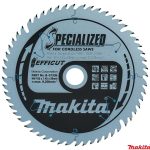 Makita 165X1.45X20mm 23° T56 T.C.T. pjūklas medienai/MDF/laminatui EFFICUT B-57336