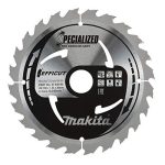 Makita 190X1.45X30mm 23° T24 T.C.T. pjūklas EFFICUT B-64191