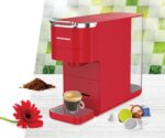 Kavos aparatas (tinka įv.kapsulės ir biri kava) 1525W, 1.5L HEMC-DD15RED HEINNER - Image 4