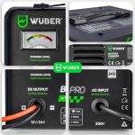 Akumuliatorių kroviklis 16A 12V/24V WUBER W14001 - Image 5