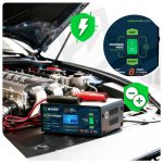 Mikroprocesorinis automobilio akumuliatoriaus įkroviklis 10 A 6-150 Ah 2-24 V WUBER W14018 - Image 3