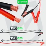 Mikroprocesorinis automobilio akumuliatoriaus įkroviklis 10 A 6-150 Ah 2-24 V WUBER W14018 - Image 11