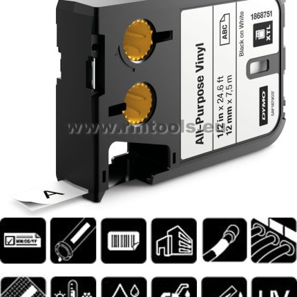 Vinilinė juost. XTL 54 mm raudon./permat.