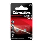 Mikro elementai be gyvsidabrio, LR41/AG3, 1,5V, CAMELION, 2 vnt.