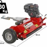 Prikabinamas žolės smulkintuvas - mulčeris GeoTech Pro GTFM 120 LE