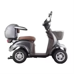 Elektrinis keturratis mopedas motoroleris QC 500W 48V 20AH - Image 3