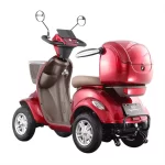 Elektrinis keturratis mopedas motoroleris QC 500W 48V 20AH - Image 2