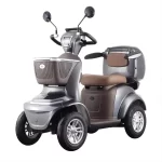 Elektrinis keturratis mopedas motoroleris QC 500W 48V 20AH - Image 6