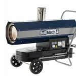 Bullmach BM-IDH 30KW Dyzelinis šildytuvas su išmetimo sistema ir termostatu.