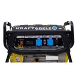 Benzininis vienfazis elektros generatorius Kraft&Dele 3500W, KD149 - Image 4