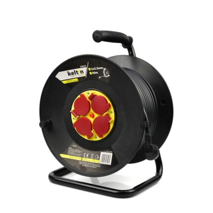 Prailgintuvas ritėje, su apsauga nuo karščio, 50m, 3x2.5mm, 4 lizdai, K00231, Keltin