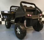 2 person Mercedes electric children's car Unimog 4 wheel drive matt black - Image 5