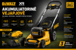 Akumuliatorinė vejapjovė Dewalt DCMW564P2-QW (komplekte 2x5Ah baterijos ir kroviklis) - Image 2