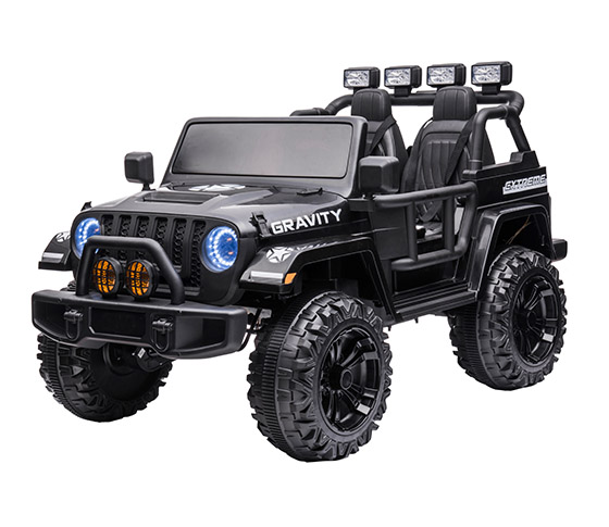 618dcaf4eedf84e4bb94858464790d9f Electric children's jeep Gravity metallic black 12 volts - Image 1