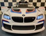 Electric ride on car BMW M6 GT3 with 2.4G RC white - Image 3