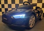 Children's car with remote control Audi R8 Spyder 12 volt 2.4G metallic black - Image 2