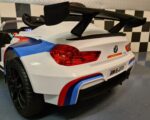Electric ride on car BMW M6 GT3 with 2.4G RC white - Image 8