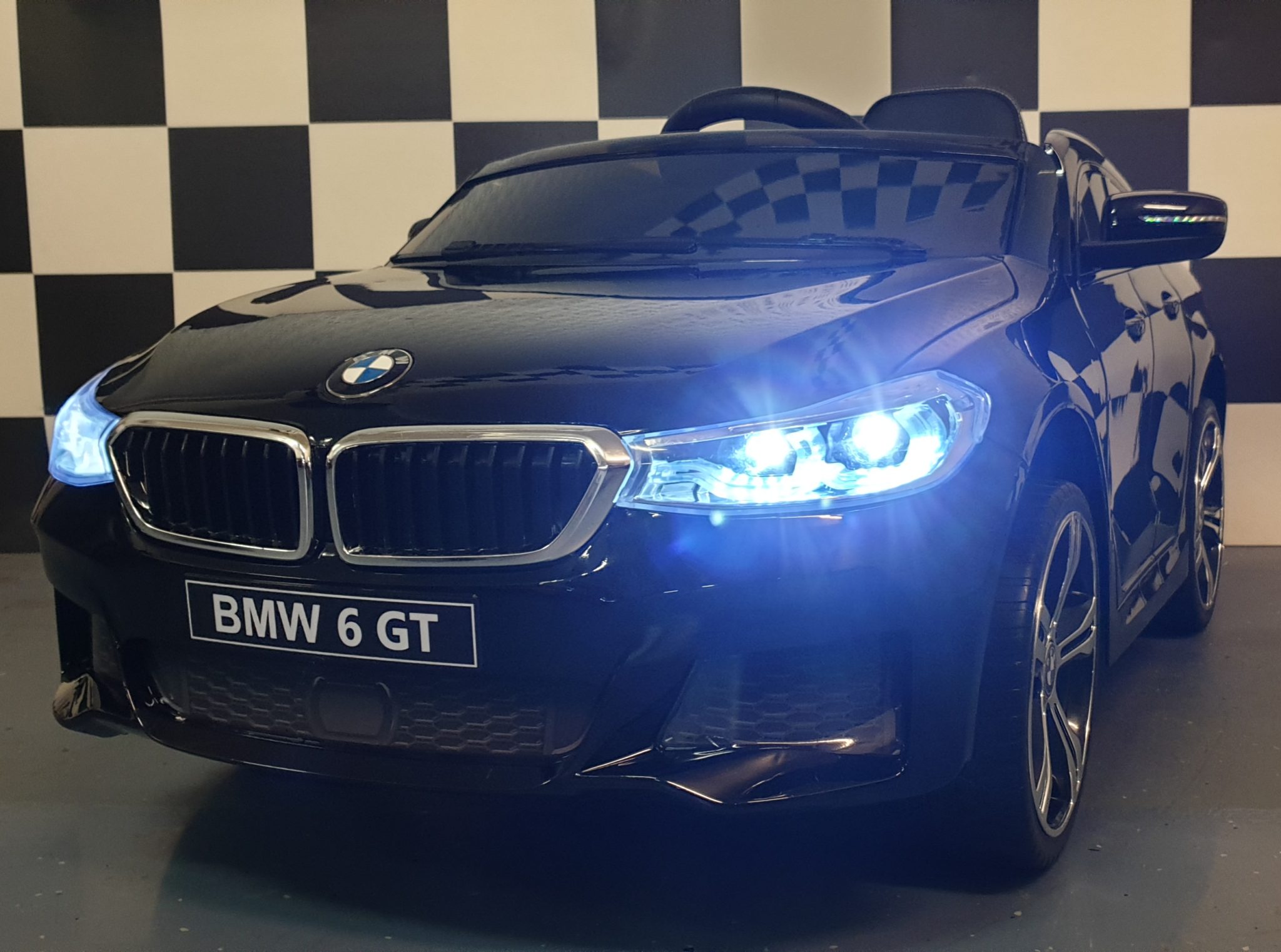 BMW-accu-speelgoedauto-kinderauto Kids car BMW GT 12V painting black - Image 1