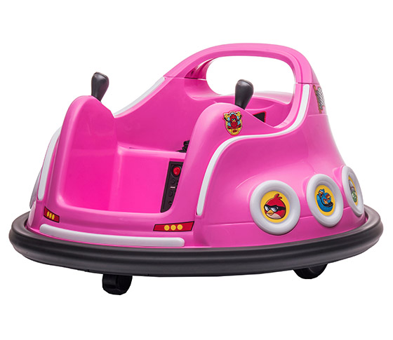Bumper-Car-Angry-Birds-roze Bumper Car Angry Birds 6 volt pink - Image 1