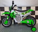 Children's dirt bike 12 volt green - Image 4