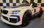 Electric ride on car BMW M6 GT3 with 2.4G RC white - Image 2