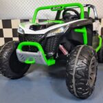 Electric children's buggy 24 volt 2 persons white / green