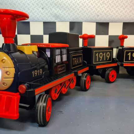 Electric children's train 12 volts with 2 wagons