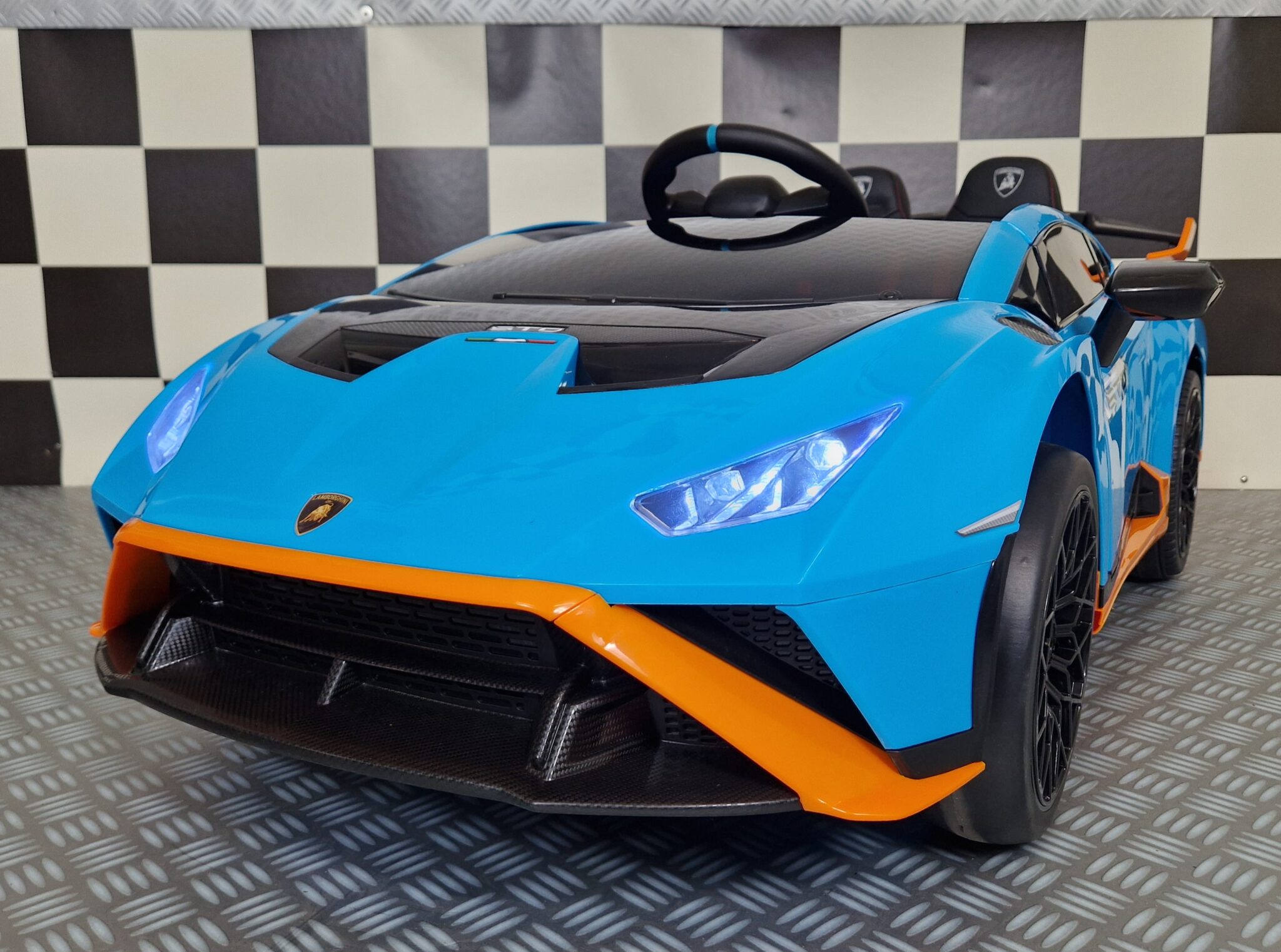 Elektrische-kinderauto-Lamborghini-Huracan-STO Electric kids car Lamborghini Huracan STO drift - Image 1