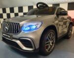 Children's battery car Mercedes GLC 63 12V metallic silver 1 person - Image 2