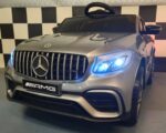 Children's battery car Mercedes GLC 63 12V metallic silver 1 person