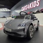 Electric children's car Porsche Taycan 1 person 12 volt grey