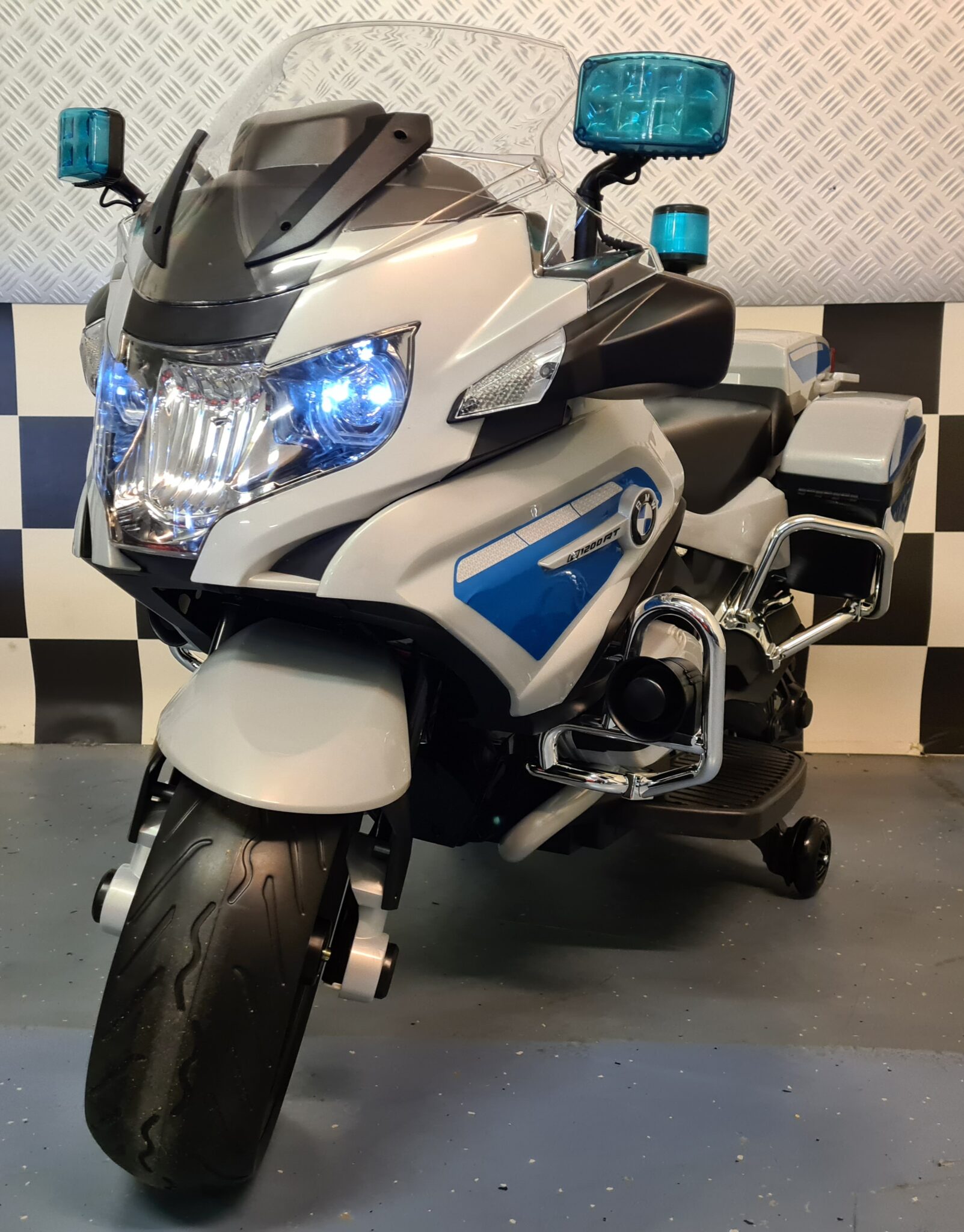 Elektrische-politie-motor-12-volt Children's motorcycle police BMW R1200 - Image 1