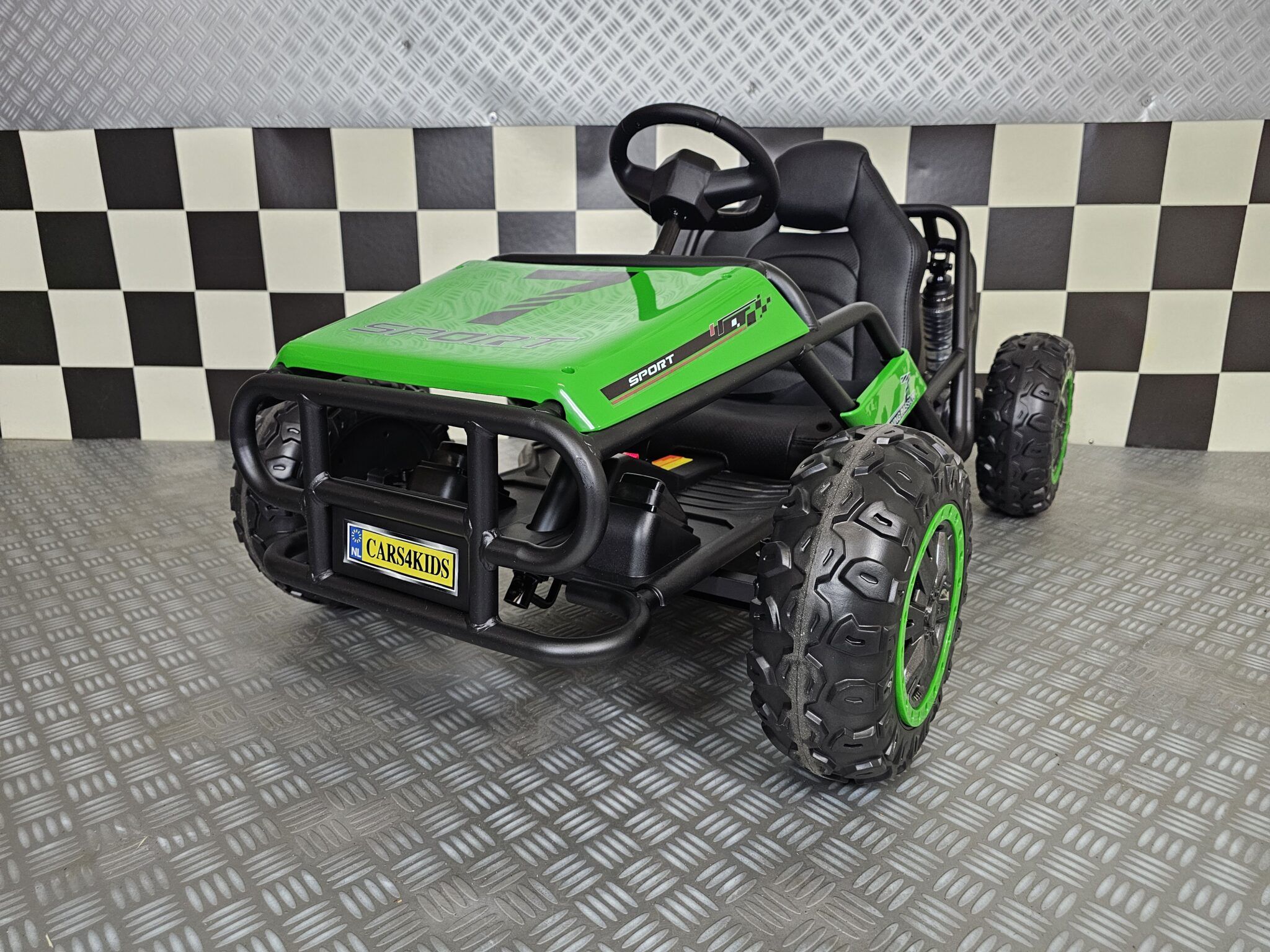 Kinder-buggy-Spark-24-volt Children's Buggy Spark 24 volt green - Image 1