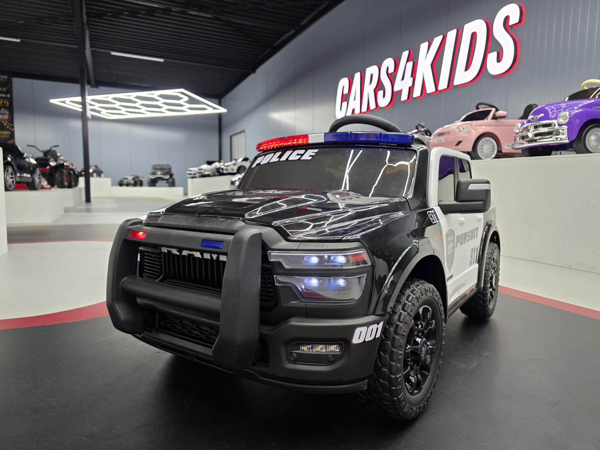 Kinderauto-Dodge-RAM-politie Dodge RAM police car 12 volt - Image 1