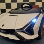 Children's car Lamborghini Sian 12 volts with remote control white